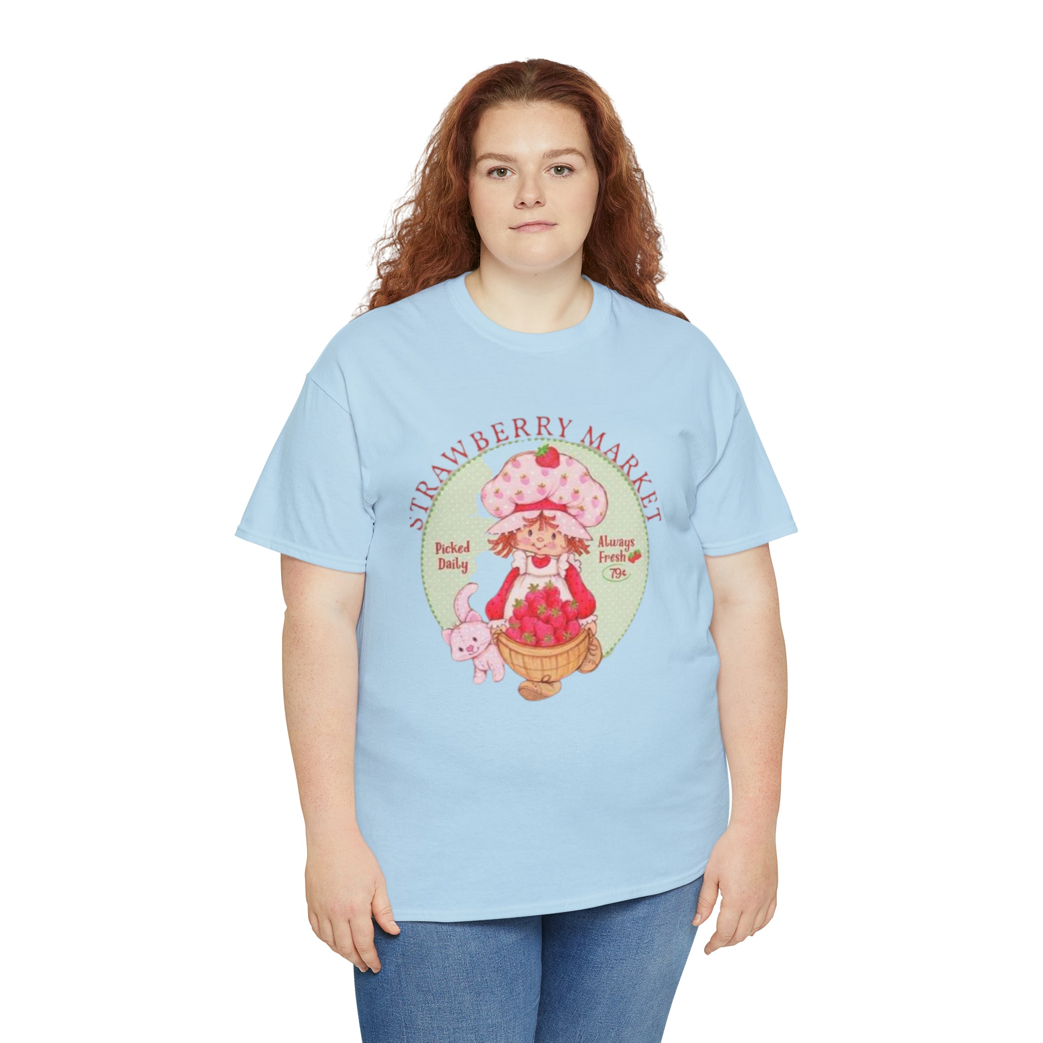 Strawberry Shortcake-  Unisex Heavy Cotton T-Shirt - Creations by Chris and Carlos